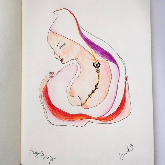 Channeled Drawing by Awi – May 10, 2017 – Grace